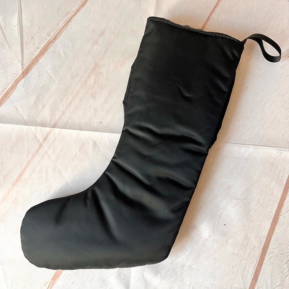 MAC Cosmetics Black Satin Bow Christmas Stocking - Picture 4 of 5